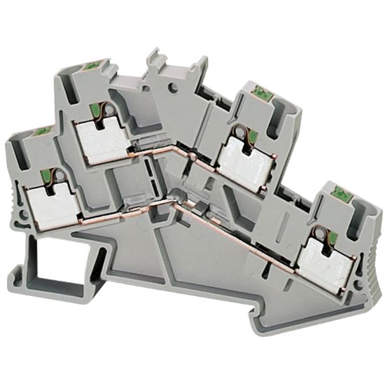 Imagem de BORNE PASS 2,5MM2 CINZ PUSH-IN 2P 1X1