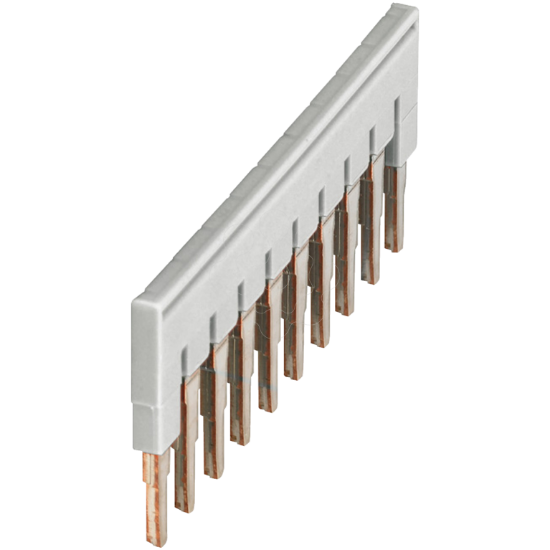 Imagem de BAR LIG ENCAIX CINZ 10P P/ BORN 4MM2