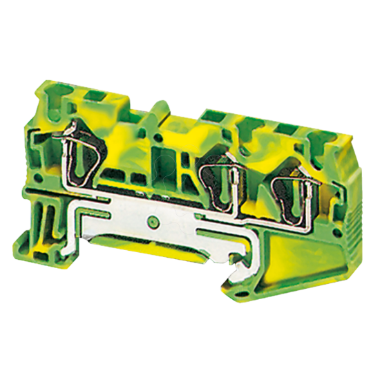 Imagem de BORNE TERR 4MM2 VERD/AM TMOL 1P 1X2