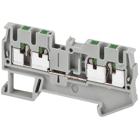 Imagem de BORNE PASS 2,5MM2 CINZ PUSH-IN 1P 2X2