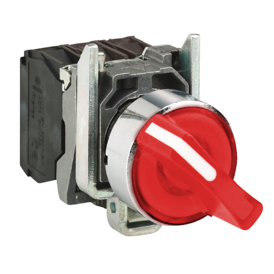 Imagem de BOT ROT LUM 2P VERM NA+NF 48-120V