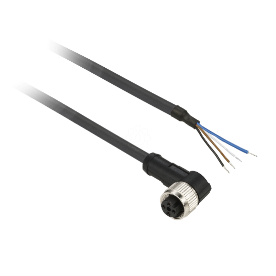 Imagem de LIG FEM M8 CRV 4PIN CAB PUR 5M