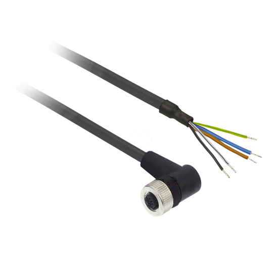 Imagem de LIG FEM M12 CRV 5PIN CAB PUR 10M