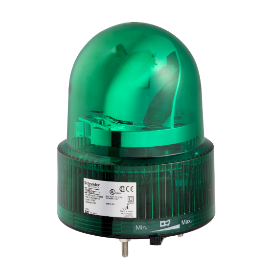 Imagem de FAR ROT 120MM LED VERD 12VCA/CC C/ BUZZ