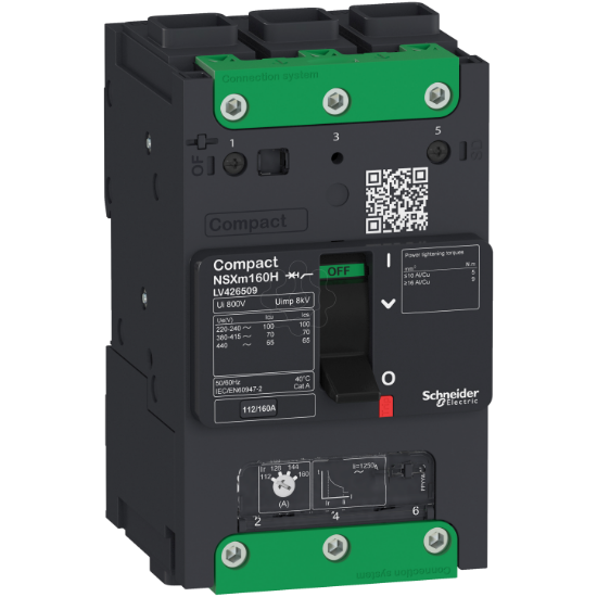 Imagem de Disjuntor NSXm 25kA TM160D 3P EverLink