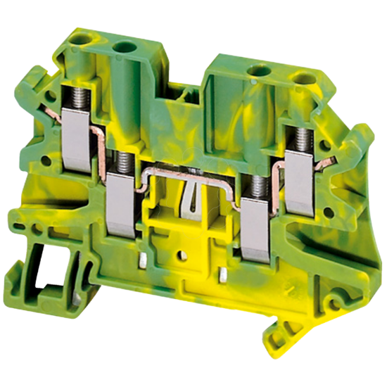 Imagem de BORNE TERR 4MM2 2AND VERD/AM 1P 2X2