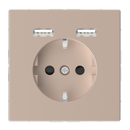 Imagem de Schuko + 2 cargador USB 2,4A D-Life Cham