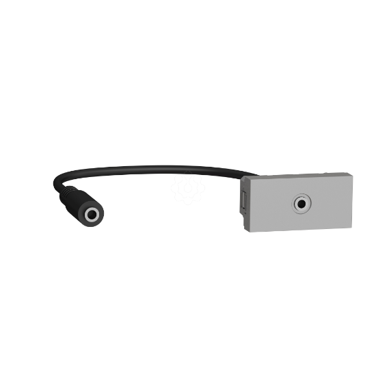 Imagem de Tomada Minijack 3,5 mm 1 mod Alu NU