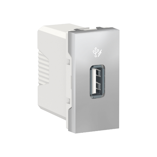 Imagem de Tom USB 2,1A carregador 1 mód. Alu NU