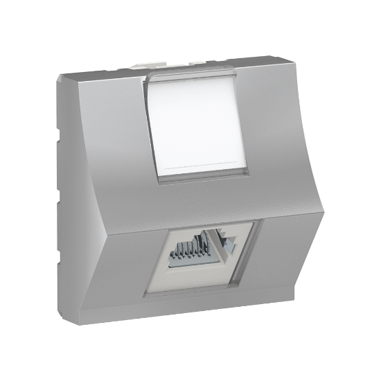Imagem de Tom RJ45 inclin. cat6 STP 2 mod Alu NU