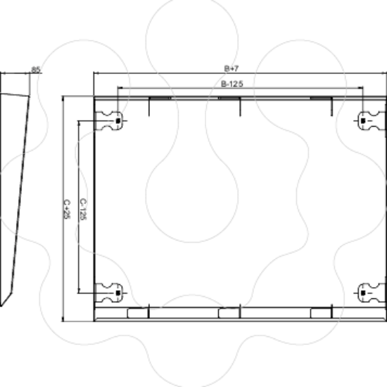 Imagem de TEJADILHO P/ ARM SF/SM L1200XP400MM