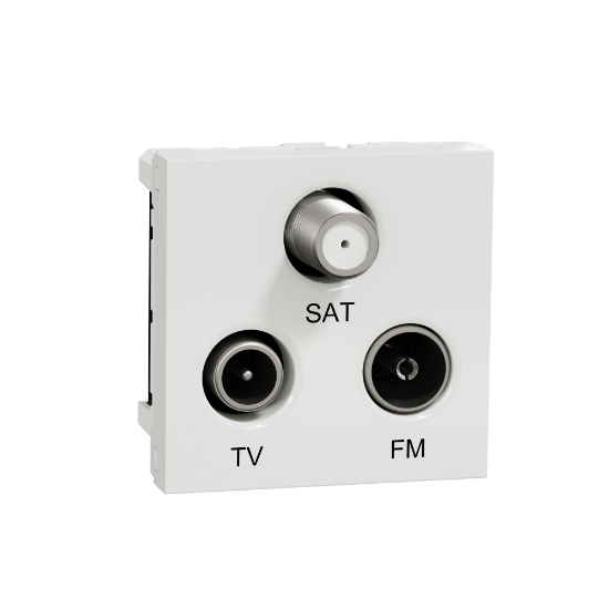 Imagem de Tom R-TV/SAT derivação única Branco NU