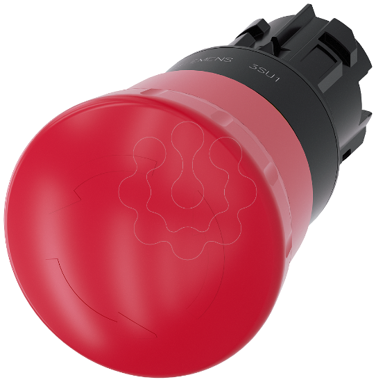 Imagem de EM. STOP MUSHROOM PUSHBUTTON, 40MM, RED