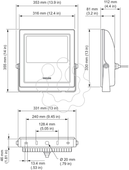 Imagem de BCP419 48xLED/RD 100-277V 20 CE ON-OFF
