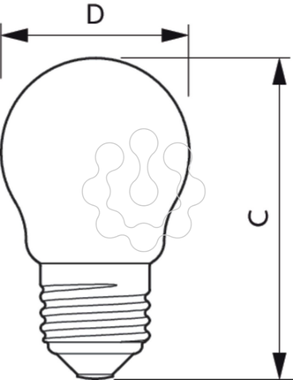 Imagem de CLA LEDLuster ND 2.2-25W P45 E27 FR