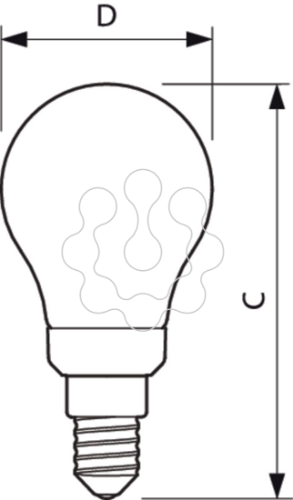Imagem de CLA LEDLuster D 5-40W P45 E14 827 CL