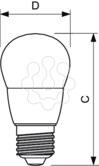 Imagem de MAS LEDlustre DT 4-25W E27 P48 CL
