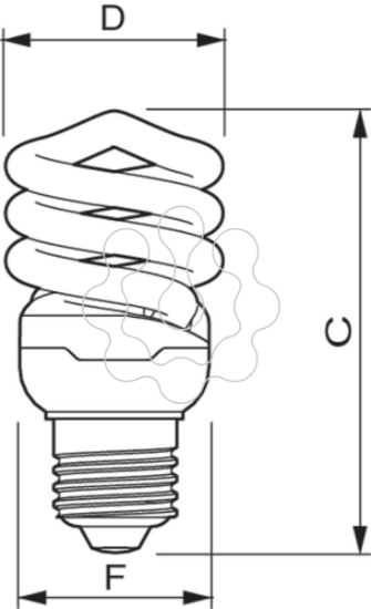 Imagem de Tornado T2 12W WW E27 220-240V 1PF/6