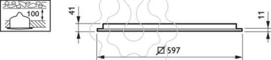 Imagem de RC134B LED27S/830 PSD W60L60 NOC