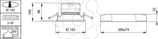 Imagem de DN140B LED10S/840 PSED-E WR IP54