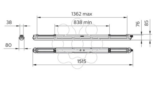 Imagem de WT120C LED34S/840 PSD L1500 EL3