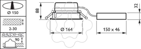 Imagem de DN561B LED8S/840 PSE-E C WH