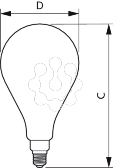 Imagem de LED giant 25W E27 A160 4000K smoky D