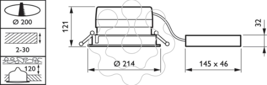 Imagem de DN571B LED40S/840 PSED-E C WH