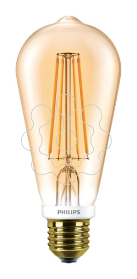 Imagem de CLA LEDBulb D 7-55W ST64 E27 825 GOLD