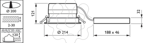Imagem de DN571B LED40S/840 PSE-E C WH