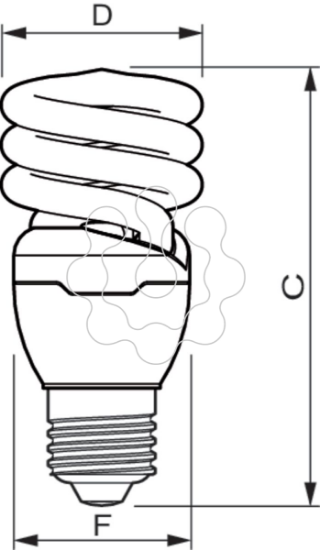 Imagem de Tornado T2 15W CDL E27 220-240V 1PF/6
