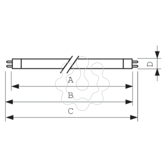Imagem de Actinic BL TL 8W/10 1FM/10X25CC