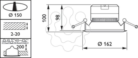 Imagem de DN140B LED10S/830 PSU C IP54 PI6
