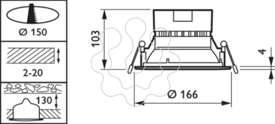 Imagem de DN130B LED10S/830 PSED-E EL3 II WH