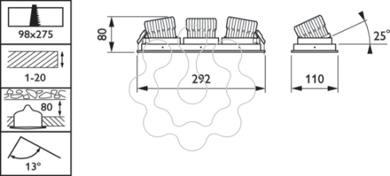 Imagem de RS143Z CFRM GRID 1x3 WH
