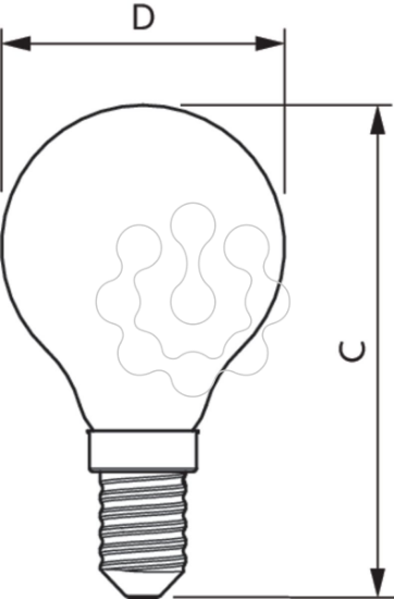 Imagem de CLA LEDLuster ND 6.5-60W P45 E14 827 CL