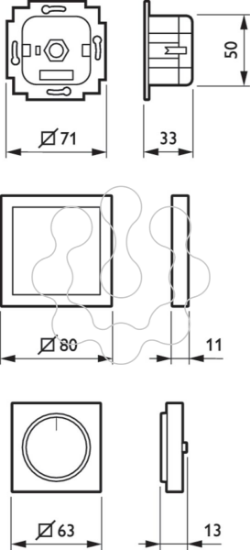 Imagem de UID8620/00 DALI Dimmer