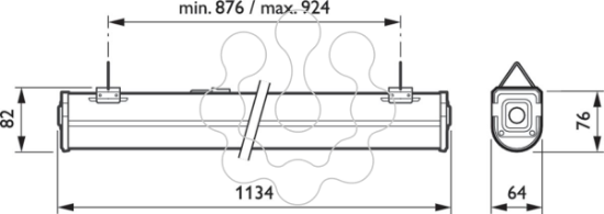 Imagem de BN124C LED41S/840 IA1 TW1 L1200