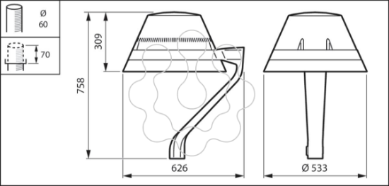 Imagem de BDP272 LED59-4S/830 II DW50 DR CLO LS-6