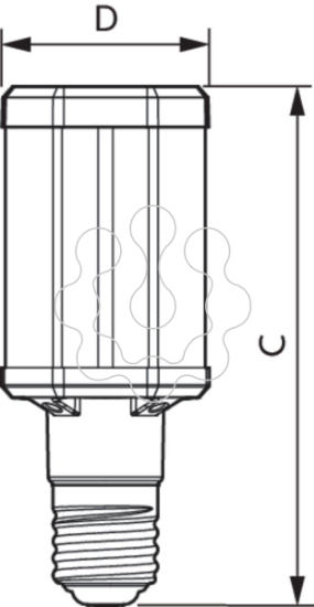 Imagem de TForce LED HPL ND 57-42W E40 830