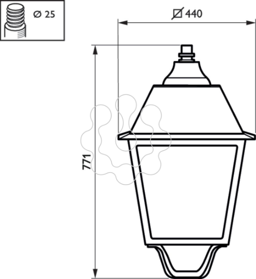 Imagem de BSP765 LED80-4S/740 PSD DM50 BK D9