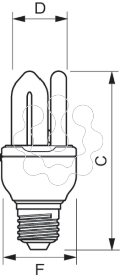 Imagem de GENIE 8W CDL E27 220-240V 1PF/6