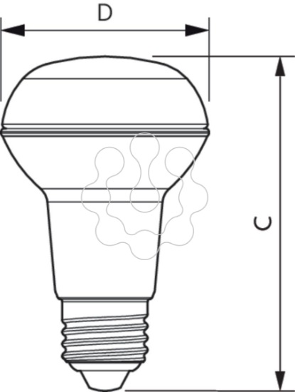 Imagem de CoreProLEDspot D 4.5-60W R63 E27 827 36D