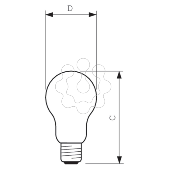 Imagem de Stan ELV 60W E27/BRC 24V A60 CL 1CT/20