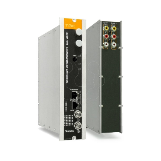 Imagem de T.0X ENCODER SD TWIN COFDM/QAM +F.A.18V