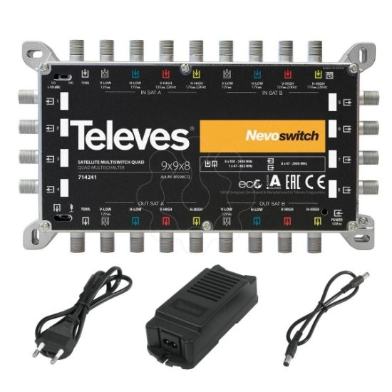Imagem de NEVOSWITCH 9x9x8 F TERM/CASC+ALIM QUAD