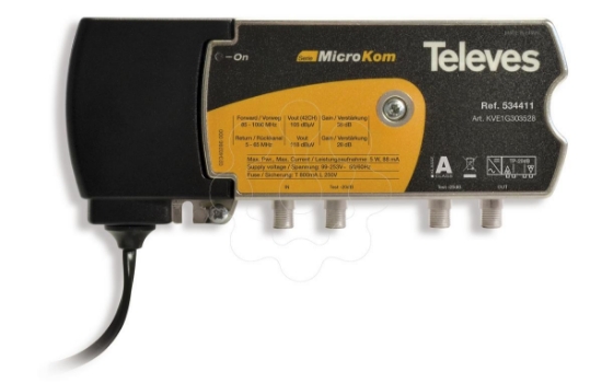 Imagem de AMP. MICROKOM CATV 1E/1S 28||35dB