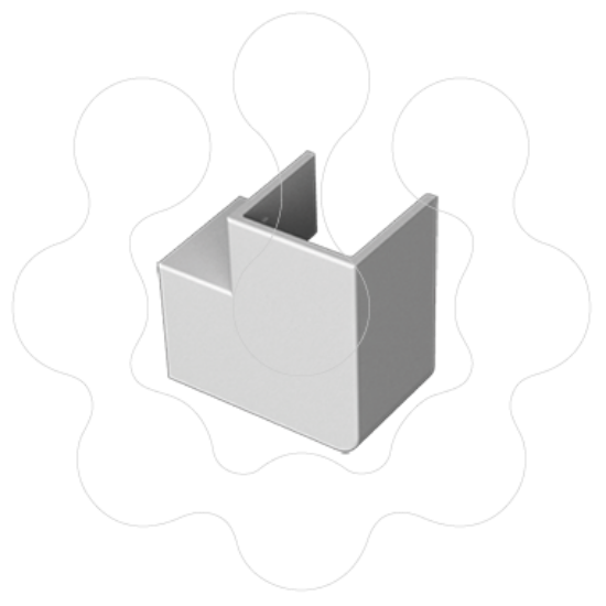Imagem de Ângulo plano Unex 40x40 em U24X