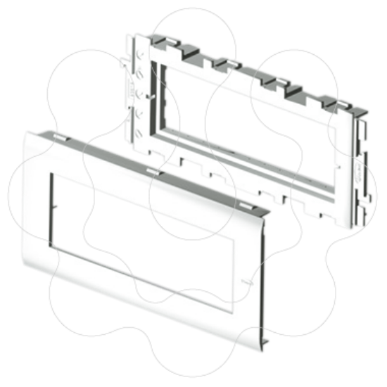 Imagem de Adaptador Unex para Mosaic, para tampa 65mm, cor branco, em U24X