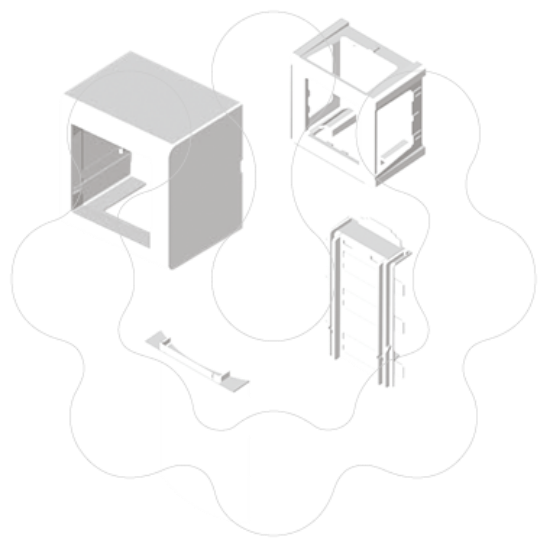 Imagem de Adaptador Unex para Mosaic cor branco em U24X